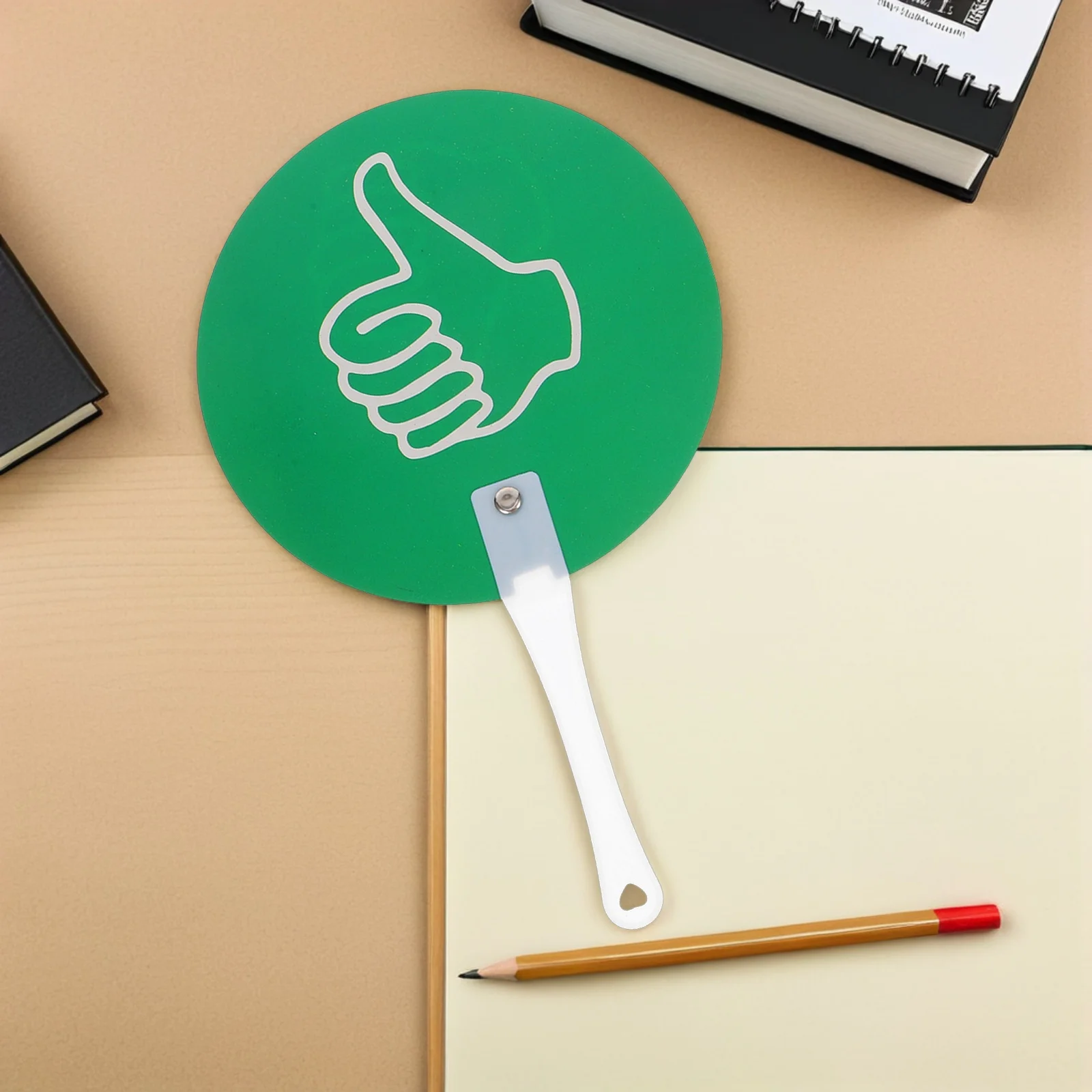 5Pcs Plastic Thumbs Paddles Hand Held Signs on Stick for Game Judging Board Classroom Voting System Teacher Gadgets Educational