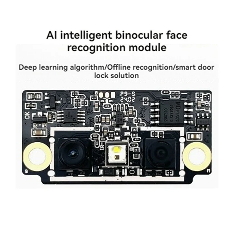 2Pcs HLK-FM223 Module AI Face Recognition Module With Binocular Camera And Live Body Detection For Enhanced Security