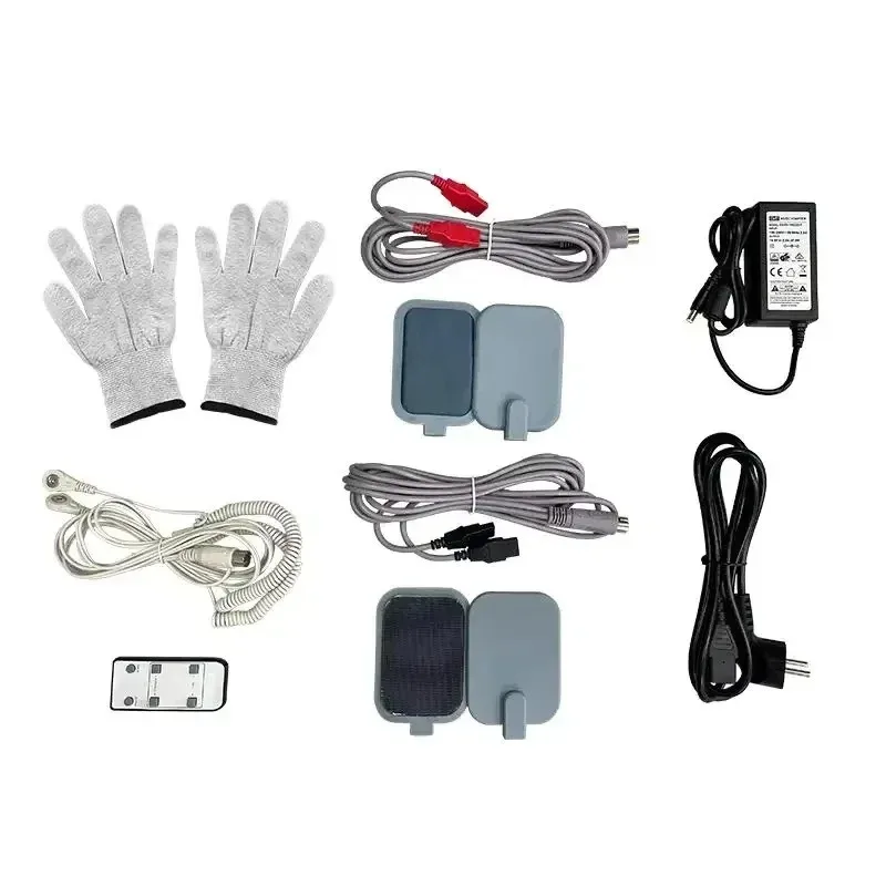 Stainless Steel Electric Pulse Body Massager Household Adjustable Muscle Relax Equipment Portable Comfort Massage Device