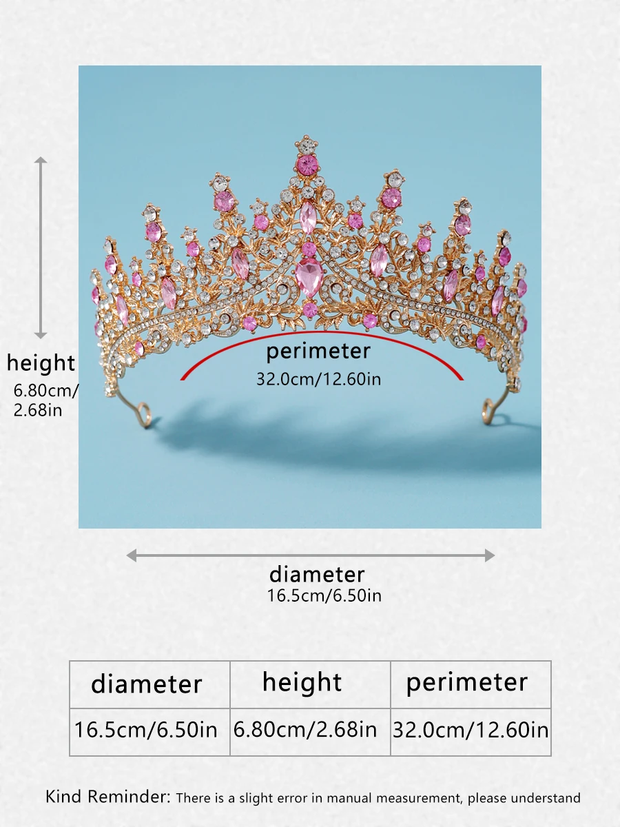 Itacazzo corona nupcial, Tiaras clásicas adecuadas para Bodas de mujer, fiestas de cumpleaños (se puede enviar rápidamente)