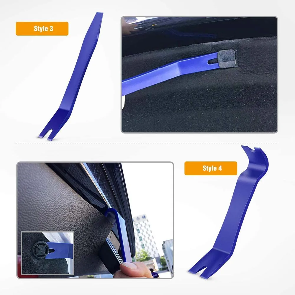5/6-teiliges Auto-Verkleidungs-Demontagewerkzeug-Set, kratzfreies Hebelwerkzeug-Set für Autotür-Clips, Verkleidungen und Armaturenbrett-Reparatur – Detail 24