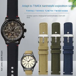For TIMEX Expeditionary Series T49963 T49905 T2N794 Outdoor Sports Nylon Canvas Watch with Men's Band 20mm