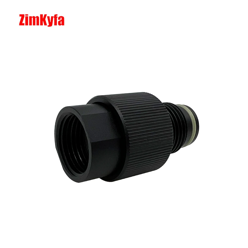 Válvula reguladora de tanque HPA, adaptador de encendido/apagado ASA G1/2-14, Ahorrador de rosca, CO2/Pin de aire comprimido, adaptador decodificador de válvula para herramienta de aire