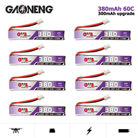 GAONENG/GNB 1S 380mAh 3.8V/4.35V 60C/120C LiHV/Lipo battery for Snapper6/7/8/Mobula7/URUAV UR65/UK65/US65/BetaFPV65/75 FPV Drone