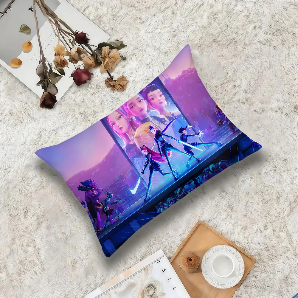 K-KPop D-Demon H-Hunters-ES Kissenbezug, rechteckiger Kissenbezug, Hit-Produkt, bequeme, warme Bettwäsche, Party-Geschenk – Detail 6