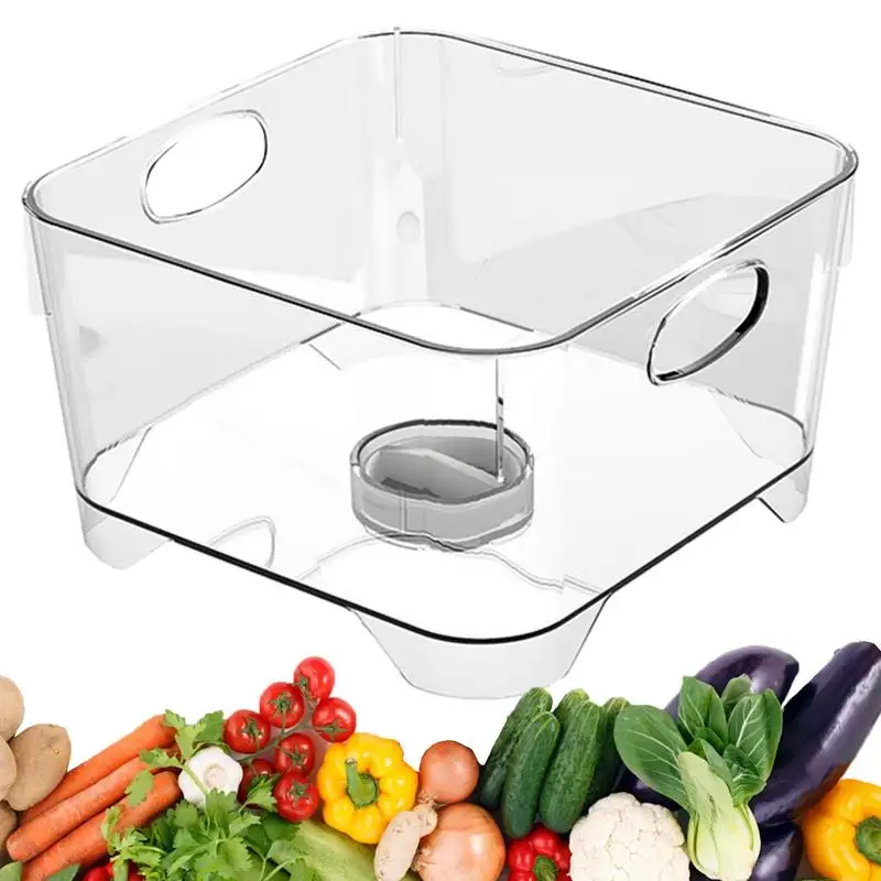 

Fruit Washing Container Sponge Holder Dehydrator Salad Drying Drain Basket Salad Dryer Draining Basket Kitchen Accessories