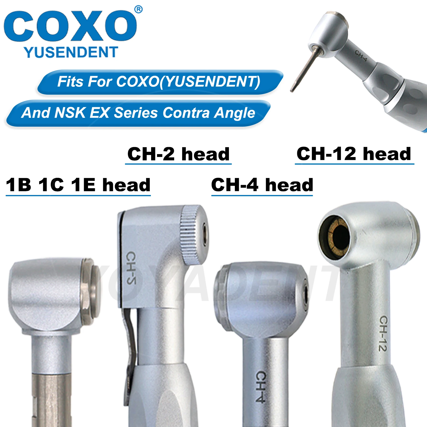 

COXO стоматологическая угловая запасная головка для низкоскоростного наконечника, кнопка/защелка, подходит для запасных частей наконечника NSK, инструмент