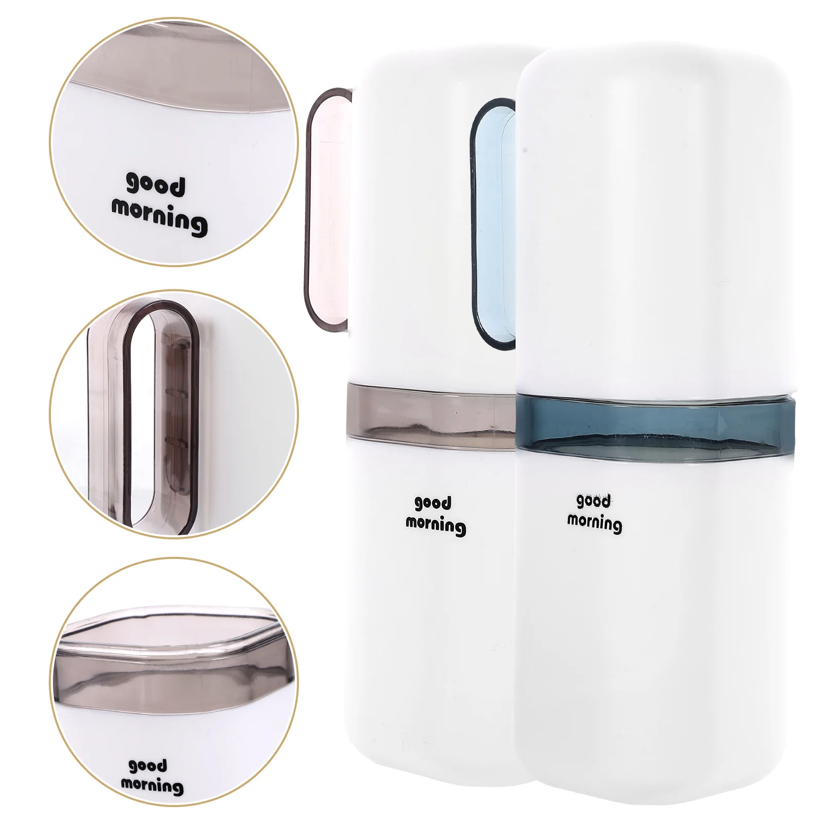 กล่องใส่แปรงสีฟันแบบพกพา 2 ชิ้น พร้อมที่เก็บยาสีฟัน ป้องกันการรั่วซึม แน่นหนา ปลอดภัย เหมาะสำหรับการเดินทางและตั้งแคมป์