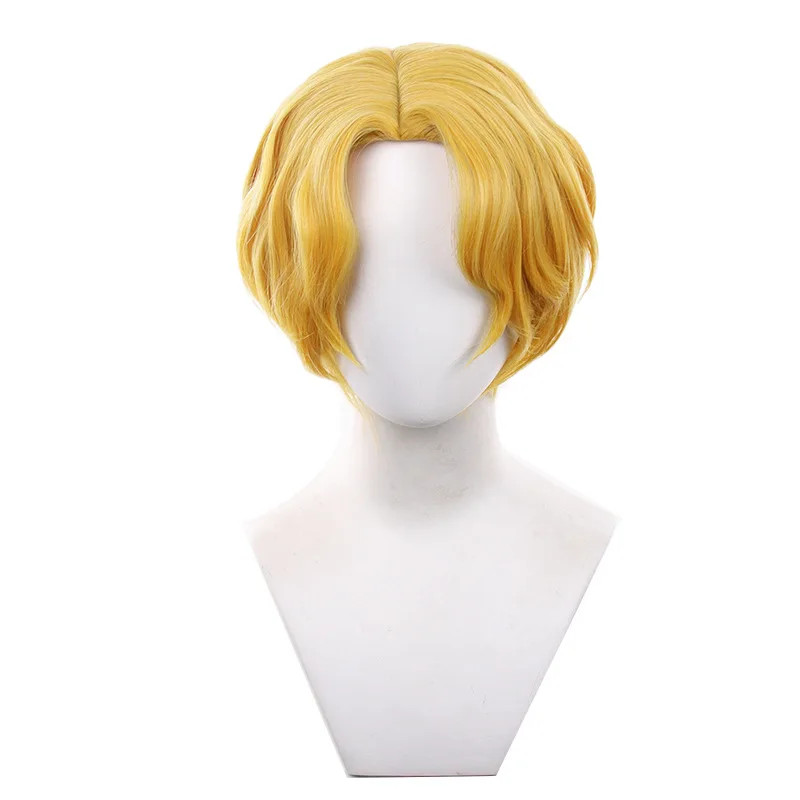 

Аниме Сабо Косплей Парик Короткие Gloden Вьющиеся Волосы Сабо Косплей Аниме Парик Термостойкие Волосы Мужчины Парики Для Хэллоуина + Кепка Для Парика