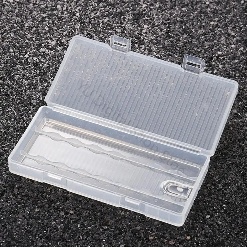 96BA Batterie-Organizer-Box für 8 Stück 2A-Zellen, transparenter Aufbewahrungskoffer mit Klappdeckel und separatem Steckplatz – Detail 10