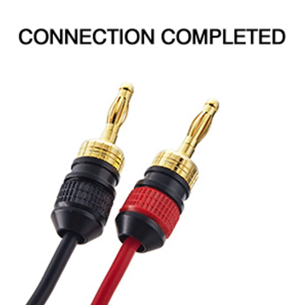 Musical Sound 50PCS Quick Connect Gold Plated Speaker Banana Plugs Jack Speaker Wire Banana Plugs Audio Jack Connector