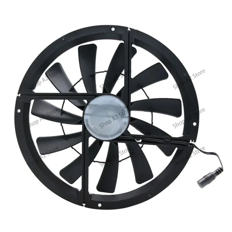 25030 25CM 12V large air volume silent warehouse home ventilation self-driving RV ventilation cooling fan 220V
