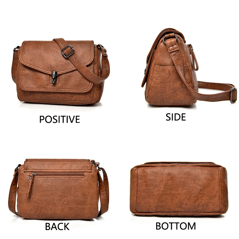 New Luxury Designer Ladies Shoulder Messenger Bags High Quality Leather Fashion Brand Handbags Crossbody Bags for Women 2024 Sac