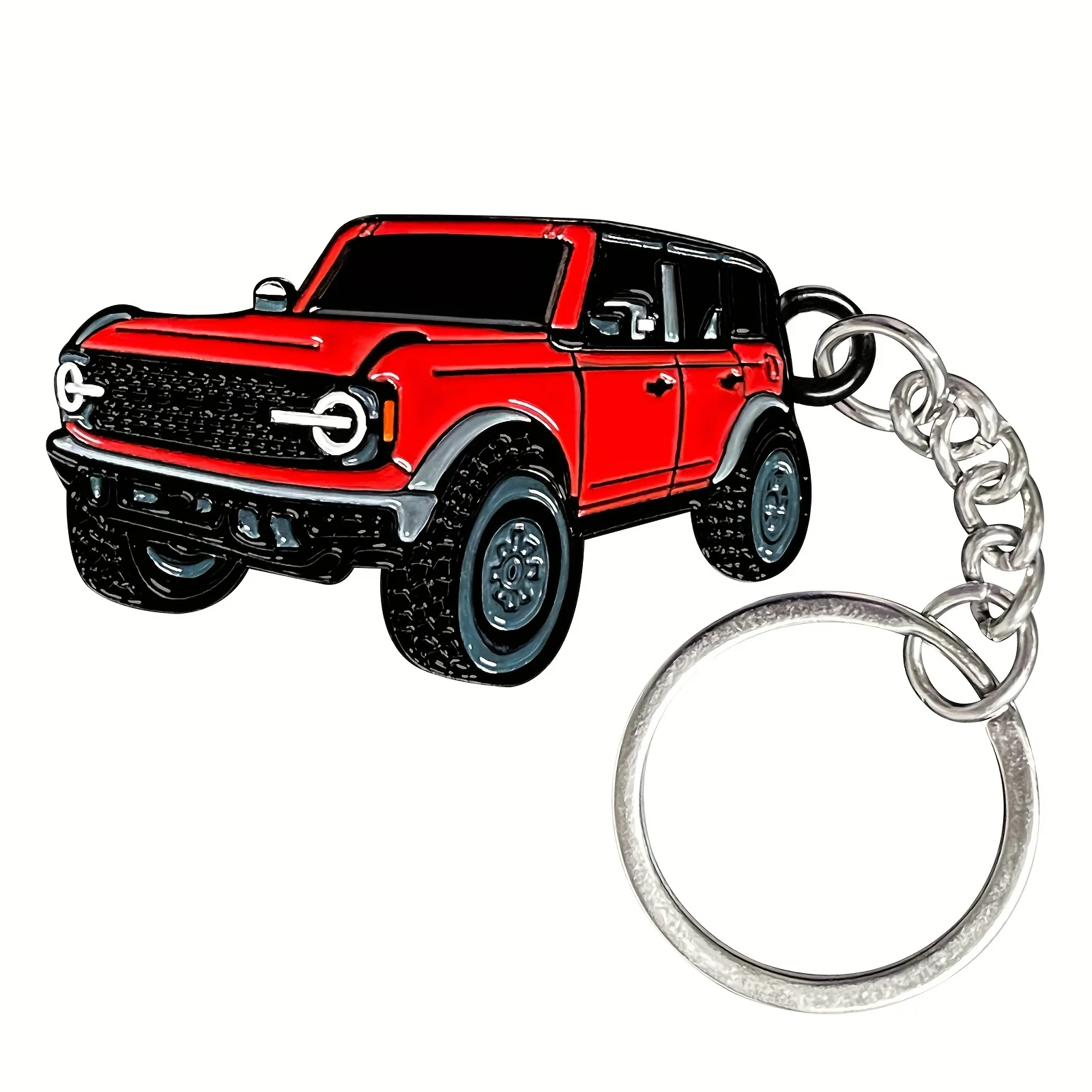 Exquisite Design Alloy Material Car Keychains For Ford Bronco Car Enthusiast Accessories