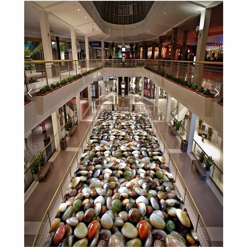 

Наклейка на стену beibehang 3D, цветная HD-наклейка с изображением гальки, водонепроницаемая, для ванной комнаты, для пола, для кухни, обои из ПВХ, самоклеящаяся, настенная роспись для пола