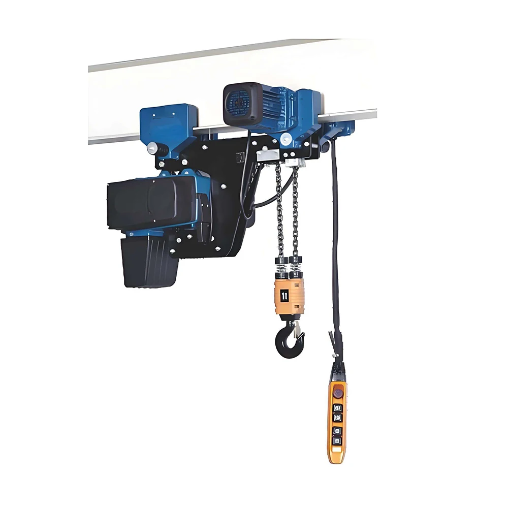 Double Track Heavy Industrial Electric Hoist Wireless Remote Control Electric Wire Rope Hoist with Motor Premium