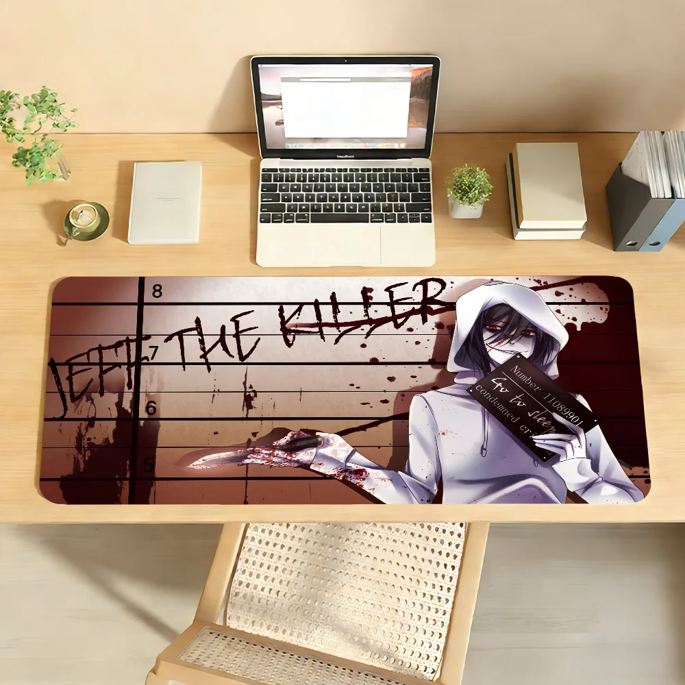 

Cartoon Jeff the Killer Mouse Pad Computer Laptop Rubber Non-slip Mouse Mat Mousepad Gamers Decoracion Desk Mat