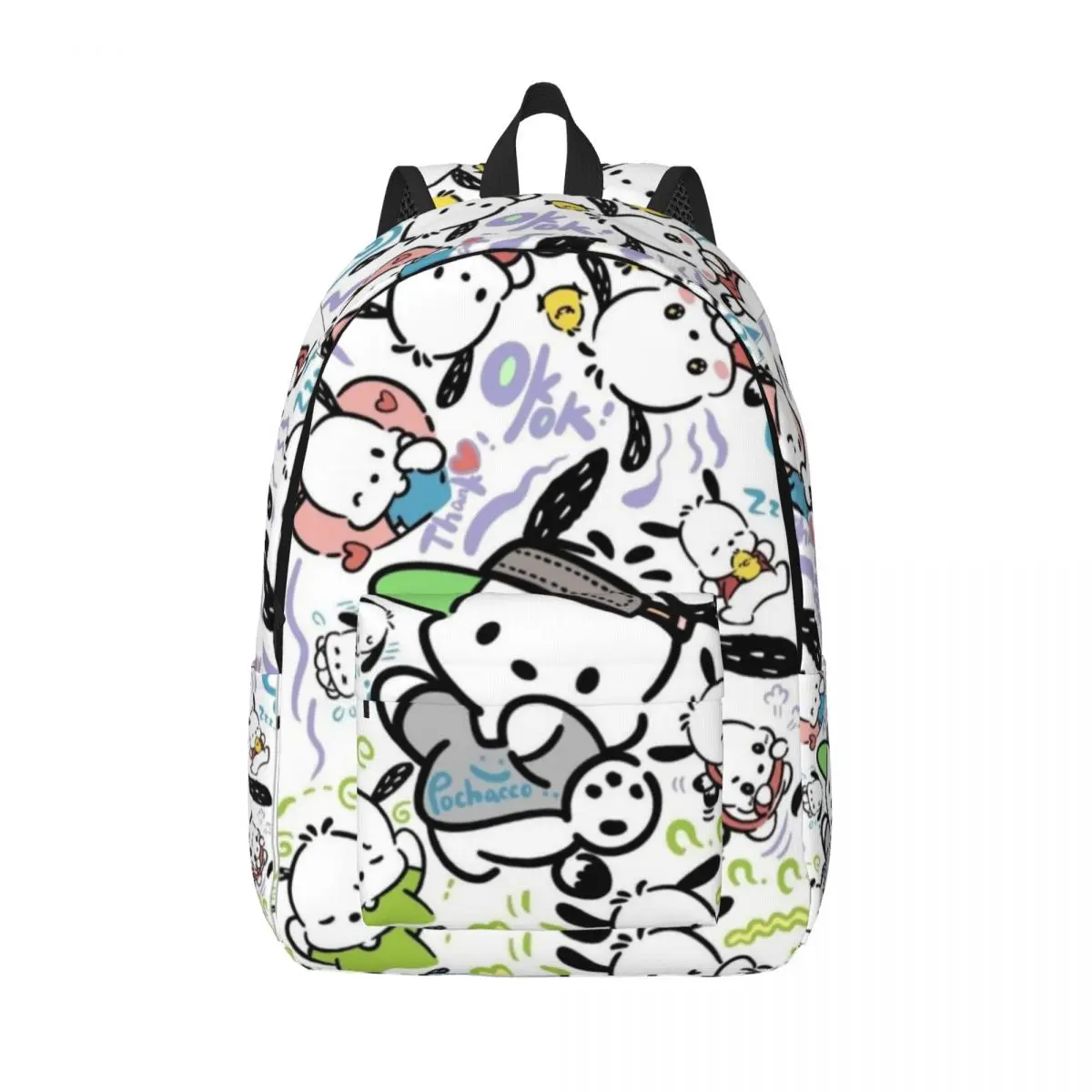 Pochacco For Girls Boys Large Capacity Student Backpack Lightweight waterproof Backpack 15in 17in