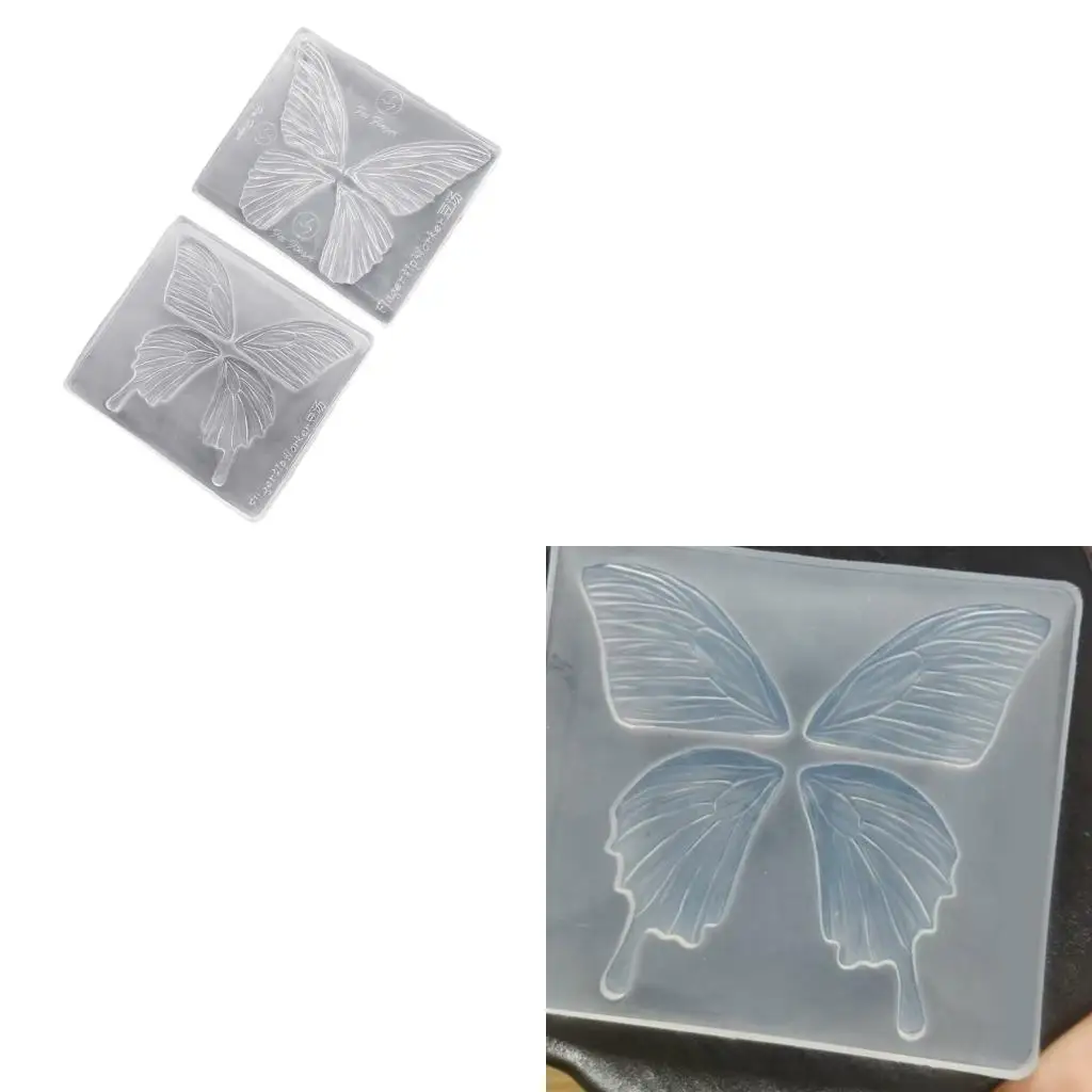 Double Silicone Butterfly Molds Nontoxic High Temp Resistant For DIY Enthusiasts