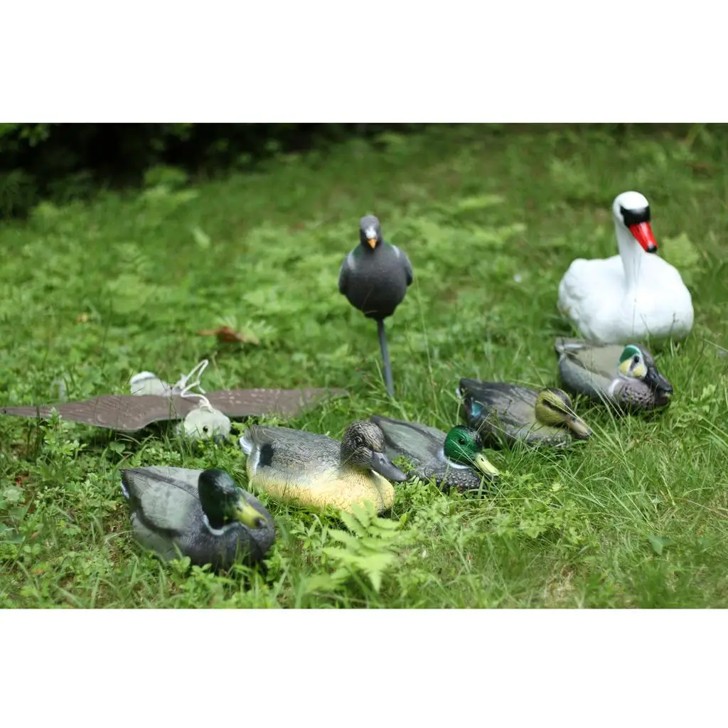Lifelike Mallard Duck Decoy XPE Plastic Hunting Scarecrow Garden Repeller Outdoor Yard for Pond