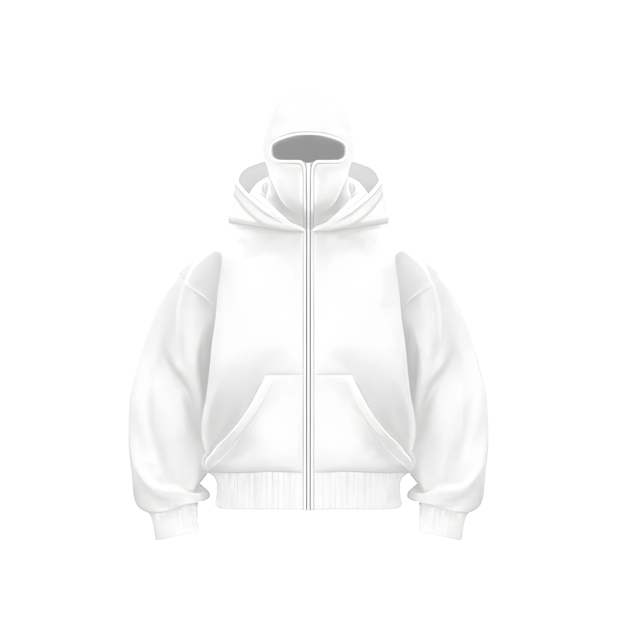 2026 Autumn/Winter Best-selling Simple Casual Comfortable Fashion Soft 3D Pattern Printed Men's Zippered Hooded Sweatshirt