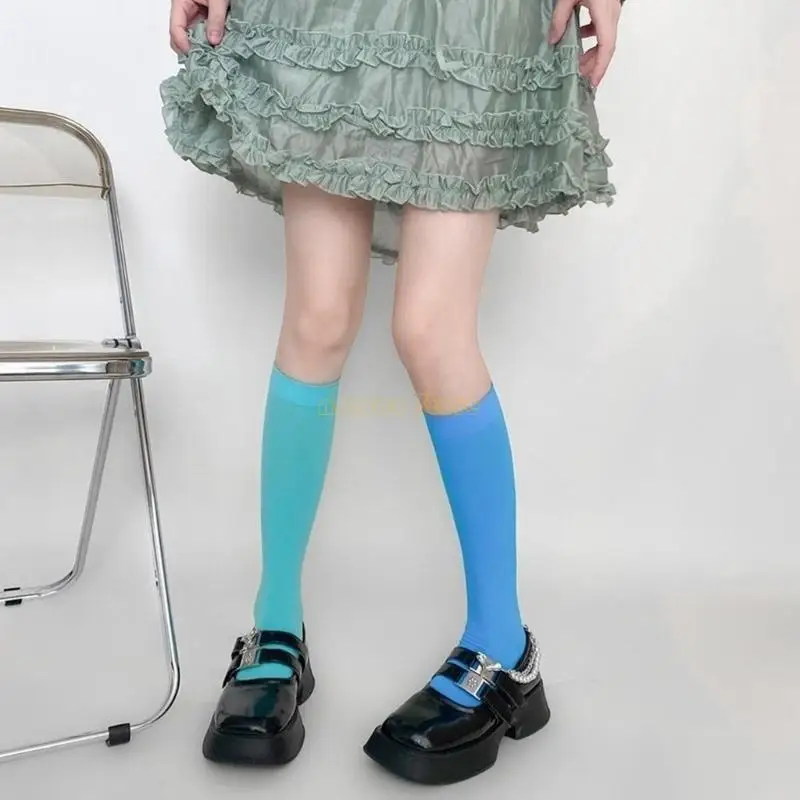 31BF ผู้หญิงเข่าถุงเท้าสูงถุงเท้าสีสันสดใสคอสเพลย์เข่าถุงน่องสูงของขวัญของขวัญ
