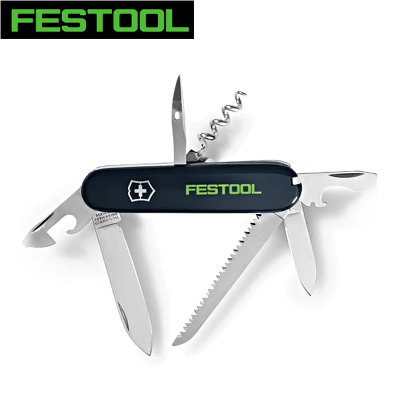 FESTOOL 497898 Victorinox Penknife Practical Convenient Screwdriver Can Opener Saw All-In-One Multi Functional Tool