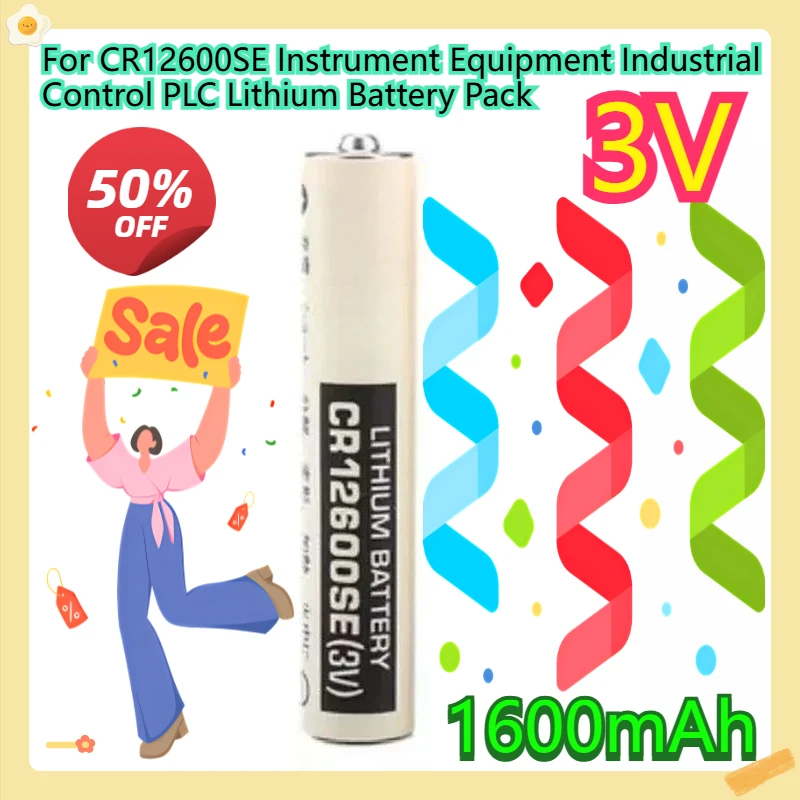 For CR12600SE Instrument Equipment Industrial Control PLC Lithium Battery Pack 3V