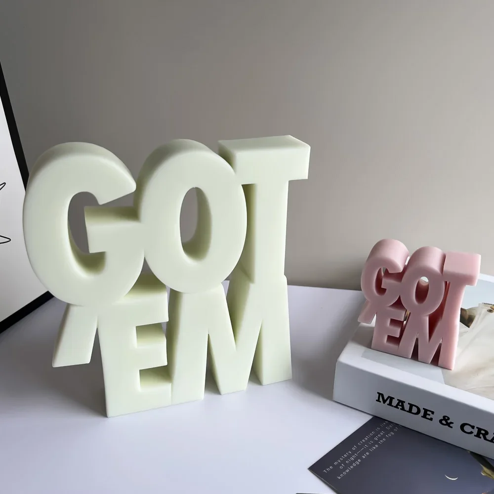 

Creative Candles Silicone Molds DIY Letters Scented Candle Plaster Resin Mould Handmade Soap English Letter Candle Making Mold