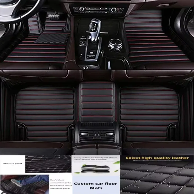 3D PU-leather Waterproof Custom Car Floor Mats For Jeep Commander 2004-2010 Years Auto Carpets Foot Coche Accessorie Liners