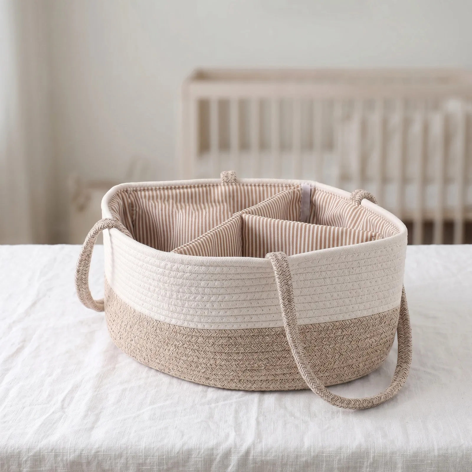 Przenośny koszyk na pieluchy z – Baby Nursery Basket recenzja i cena