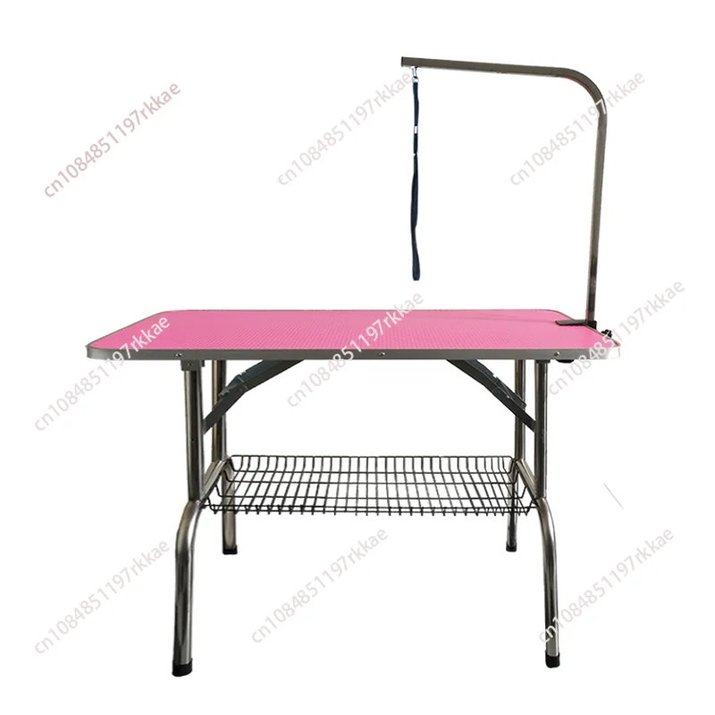 

Стол для ухода за домашними животными, бытовой стол для ухода за собаками, складной портативный стол для стрижки, ванной, золотой фиксатор, держатель Тедди