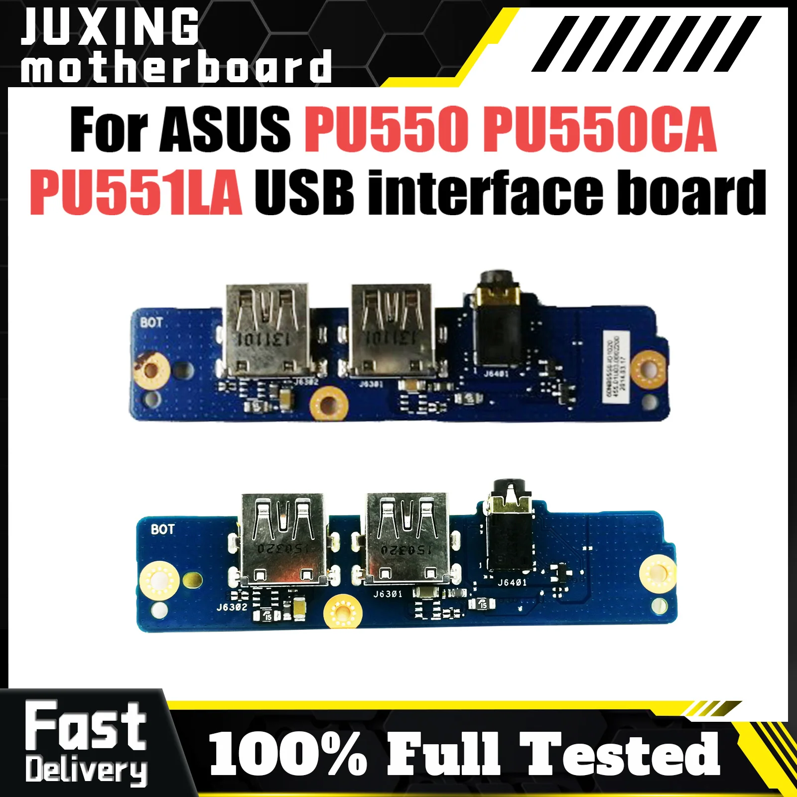 For ASUS PU550 PU550CA PU551LA Laptop USB interface small board PU550CA PU551LA IO BOARD test good Fast Ship