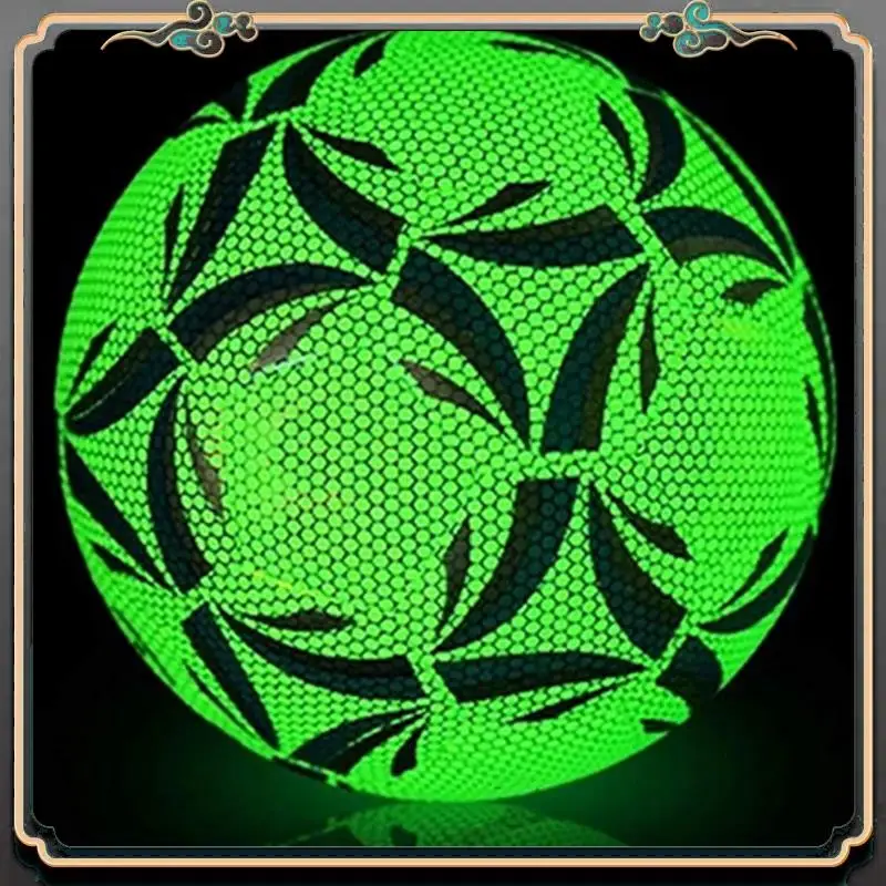 

Luminous Size 4 Soccer Ball Dazzling Glow In The Dark Training And Game Ball Long-Lasting Brightness