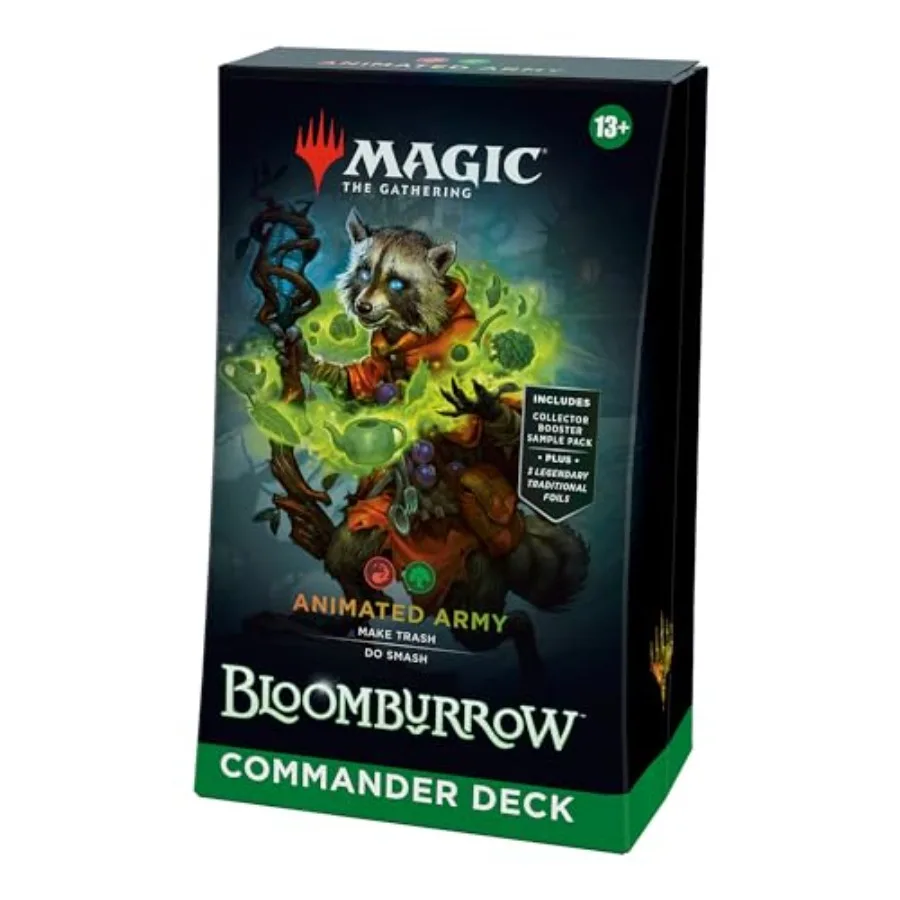 

Колода Bloomburrow Commander Deck - Анимированная армейская колода из 100 карт, пробный набор из 2 коллекционных бустеров + аксессуары