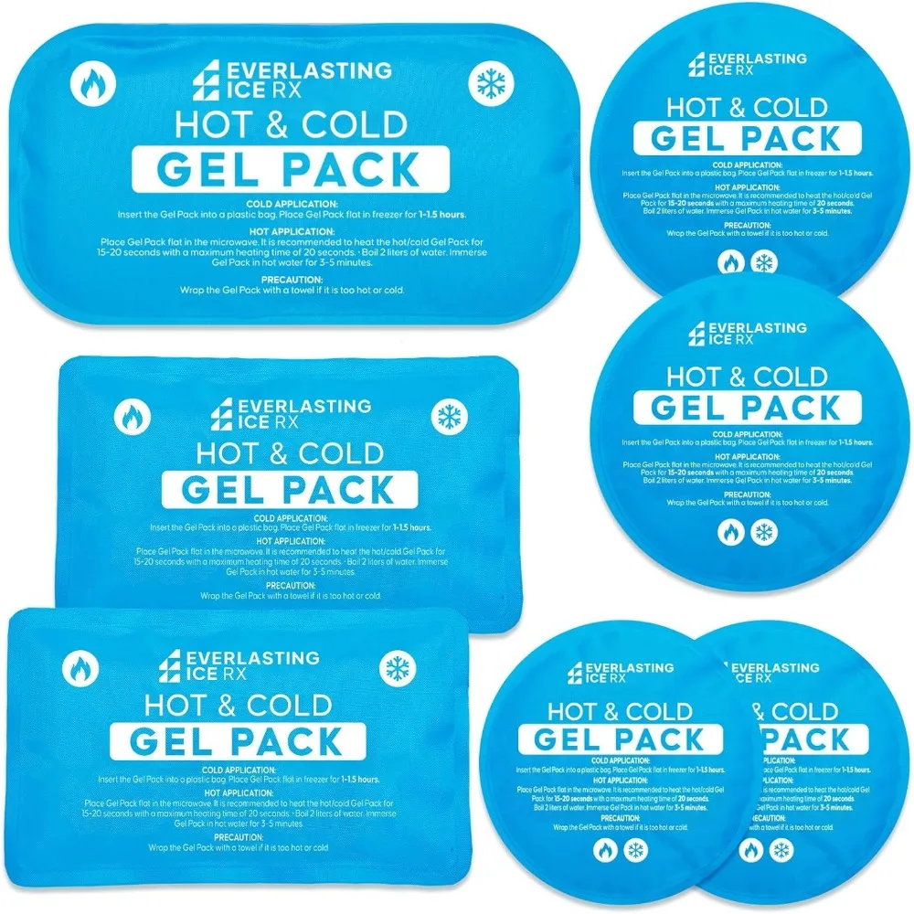 

Reusable Hot Cold Gel Pack Set for Injury Relief Therapy