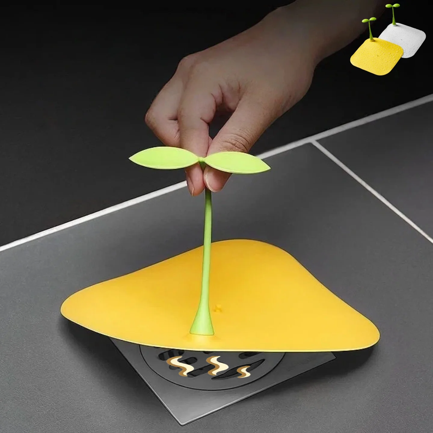 

Silicone Bathroom Floor Drain Deodorant Pad Anti-Odor Toilet Pad Water Stopper Sewer Cover Eco-Friendly Bathroom Accessories
