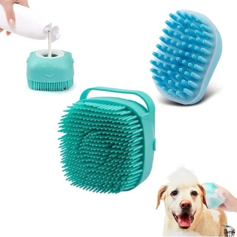 Beauty Brush Soft Silicone Pet Shampoo Massage Dispenser Shower Bathing