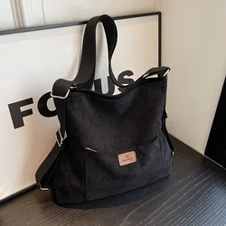 Women's Casual Handbag Backpack, Fashion Solid Color Large Capacity Handbag, Trendy Crossbody Bag, Versatile Tote Multi-Purpose