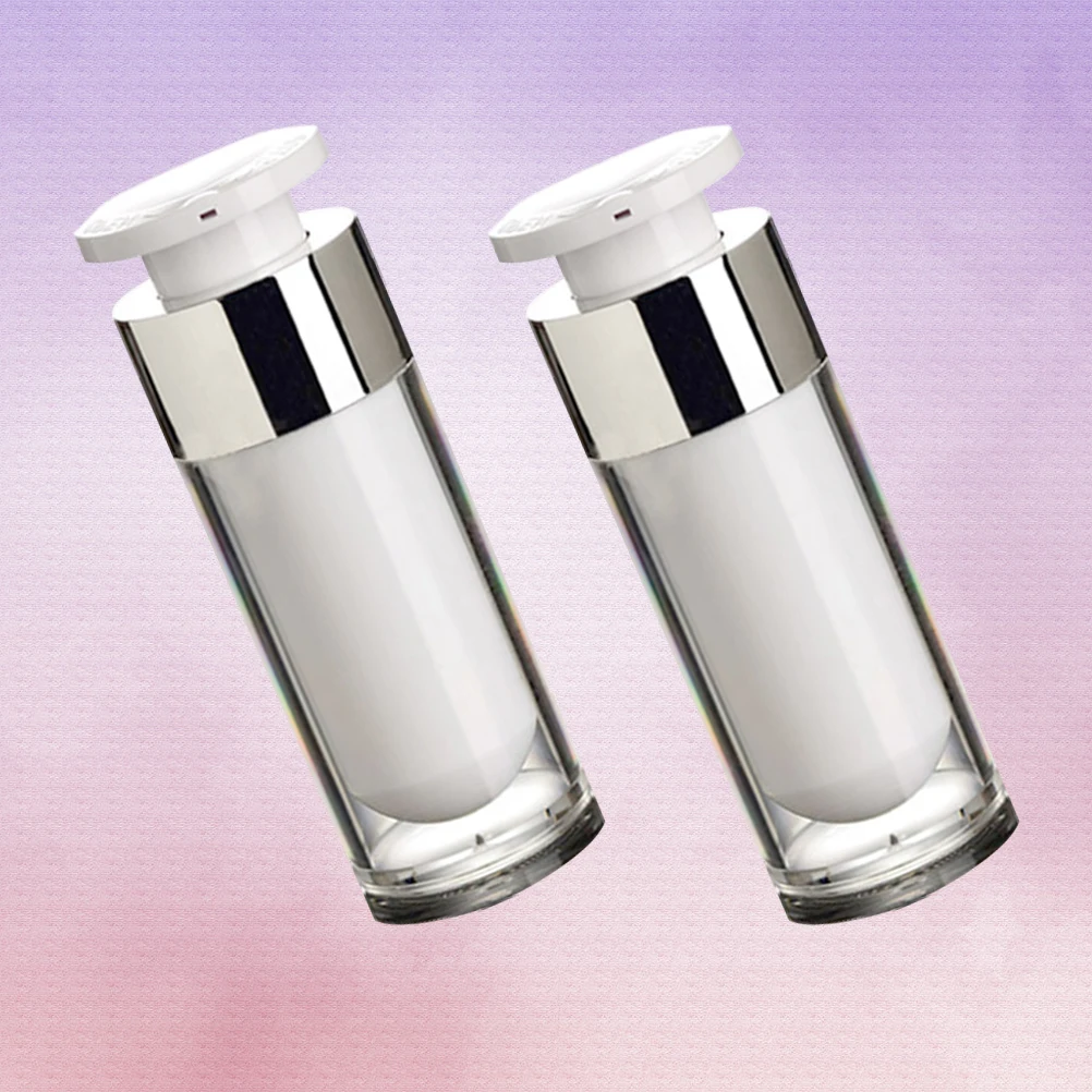 2 Pcs Vacuum Bottle Separeted Empty Refillable Containers Travel Bottles for