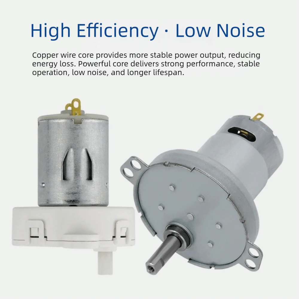 JS50/280 Type Micro Reduction Motor Efficient Performance Compact Size DC Geared Motor Slow Speed Gear Motor Accessories