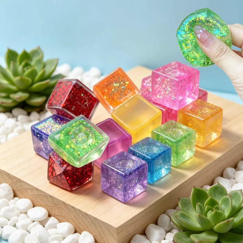 

Mini Water Cube Squishy Squeeze Toy Random Blind Bag Maltose Polygon Fidget Toy Slow Rebound Anti-Anxiety Fidget Squeeze Toy