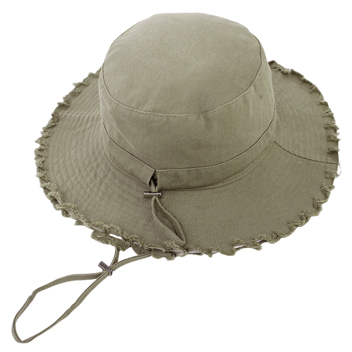 Bucket Hat Men Women Big Brim String Cap Summer Sun Protection Fishing Accessory For Outdoor Beach Swimming  Hiking Work