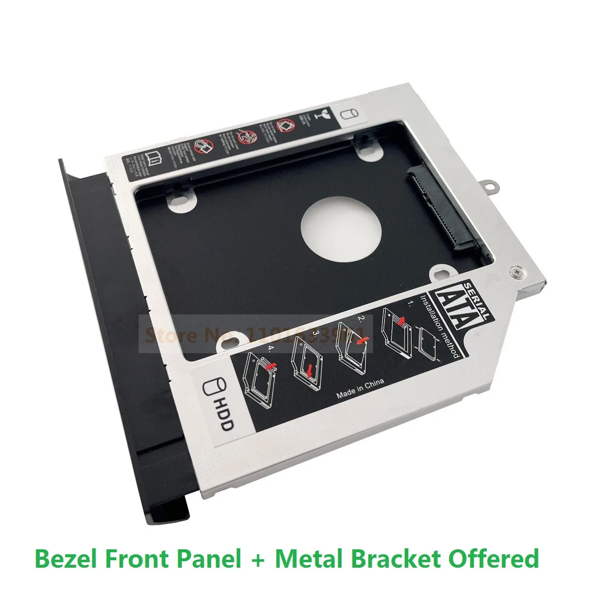 

with Bezel Panel Faceplate SATA 2nd Hard Drive HDD SSD Optical Bay Caddy Frame Bracket for Acer Aspire E5-572G E5-572