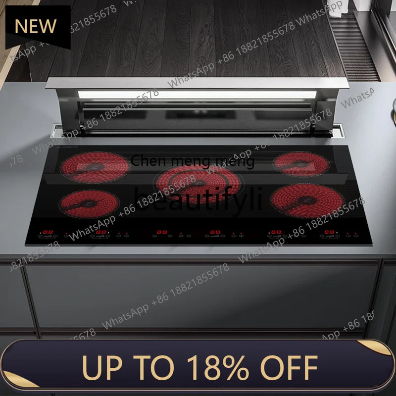 

Z189 Multi-head electric ceramic cooker Induction cooker Household embedded five-head cooker