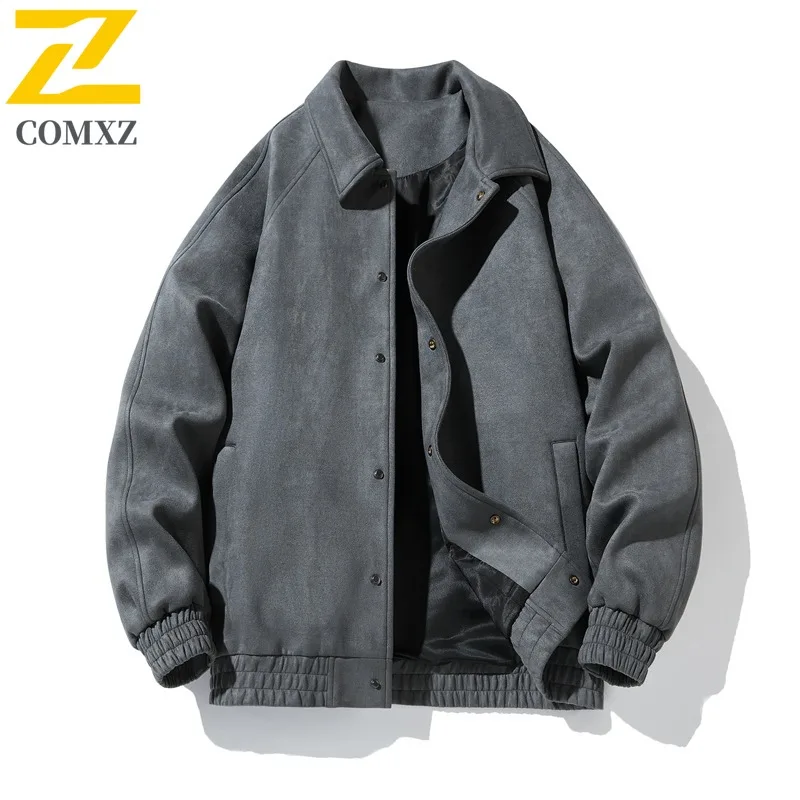

COMXZ куртки высокого качества, универсальная ретро удобная дорожная рабочая байкерская куртка, устойчивое к царапинам пальто из искусственной кожи, мужская одежда