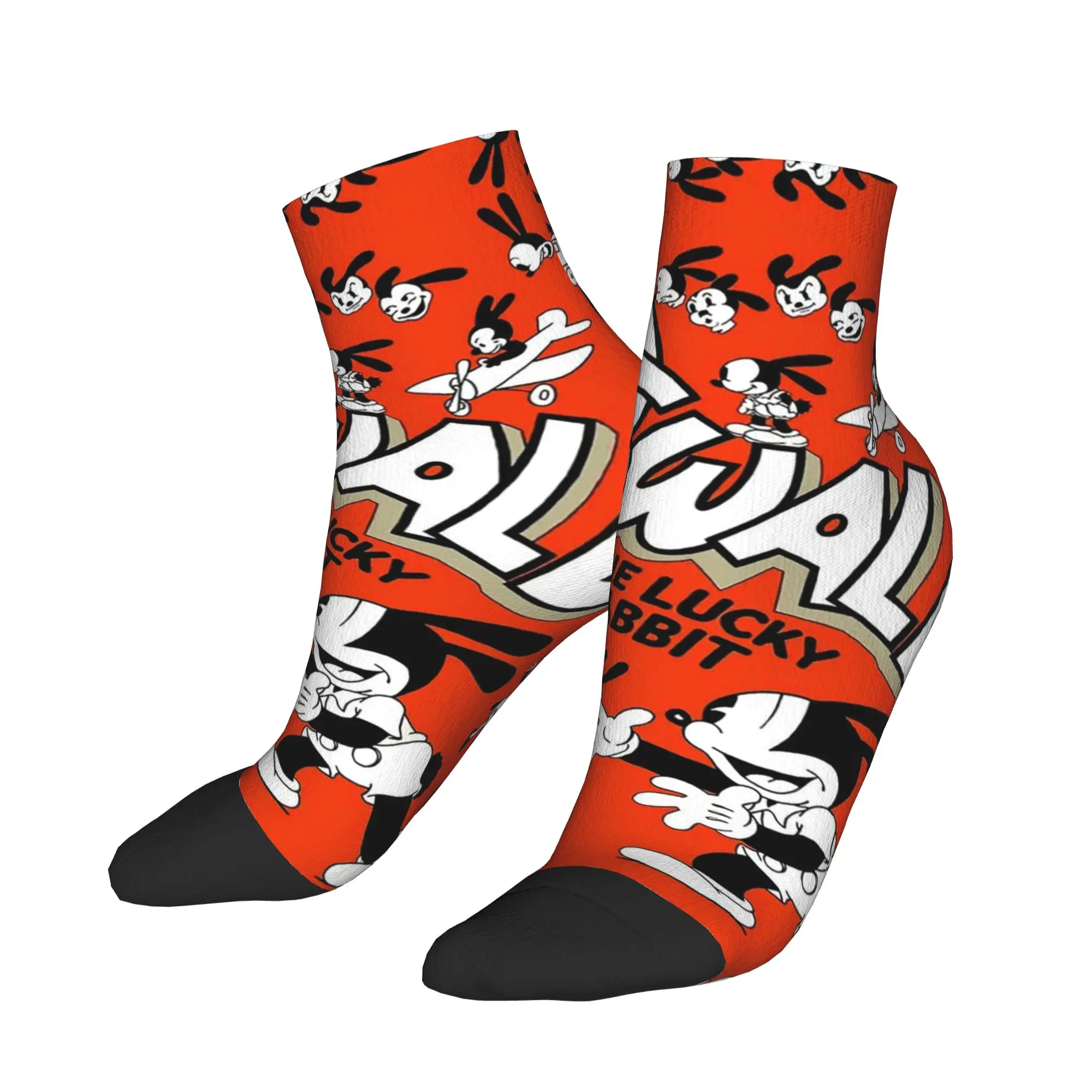 

Носки с изображением кролика Освальда, супермягкие носки в стиле Харадзюку, всесезонные носки, аксессуары для унисекс, подарок на день рождения