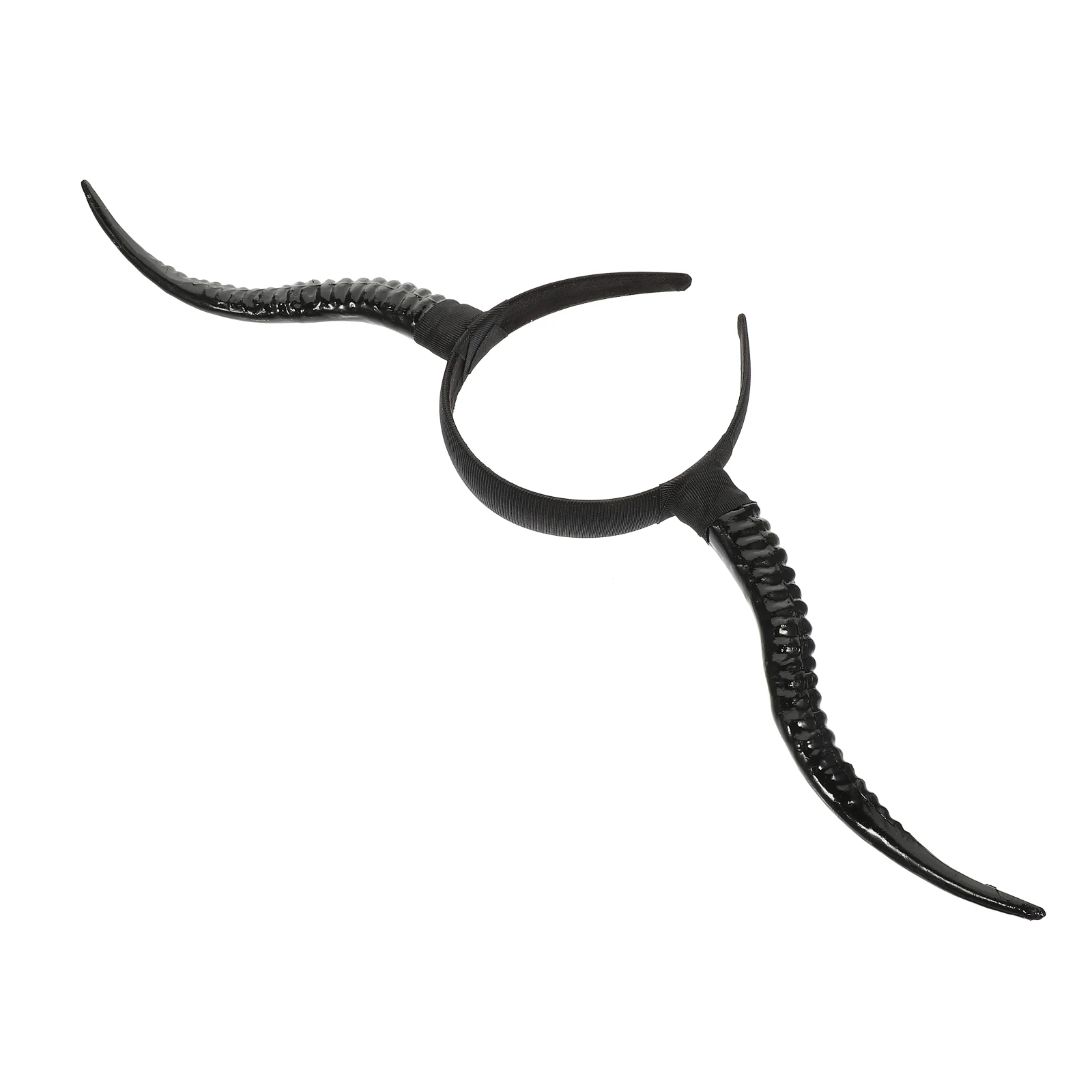 

Croissant Horn Headband Halloween Headdress for Kids Girls Hair Ring Plastic Cosplay Horns Lightweight Carnival Gothic