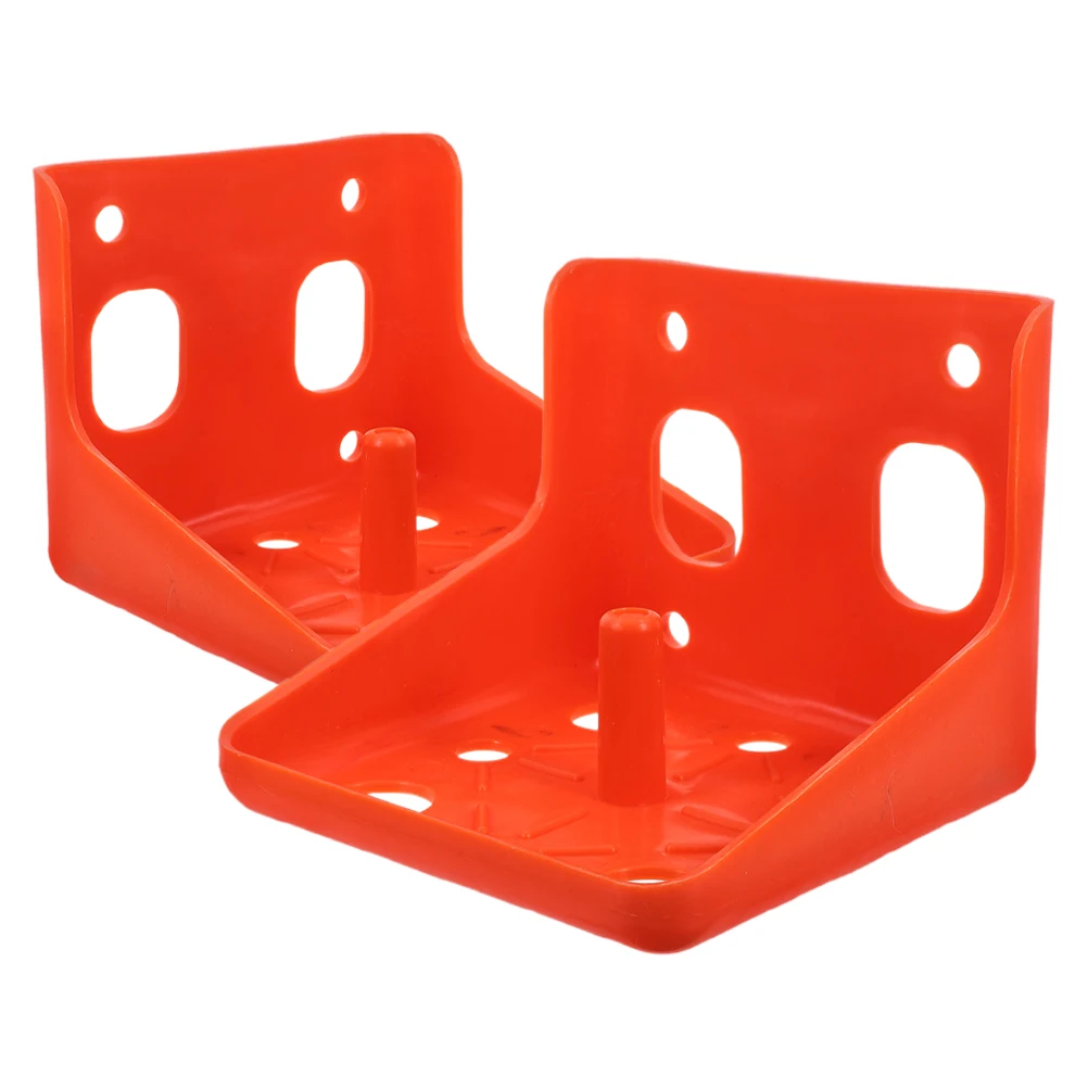 

2 Pcs Lick Brick Box Goat Salt Holder Bracket Horse Block Pe Holders for Licking Supplies