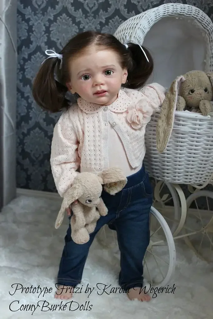 DLS 25インチ リボーンドールキット フリッツィ 限定版 人気キット ソフトタッチ フレッシュカラー ビニールキット